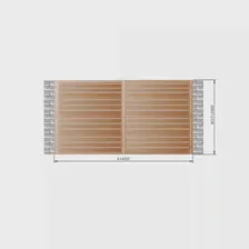 Распашные ворота Alutech 4000x2000 мм.