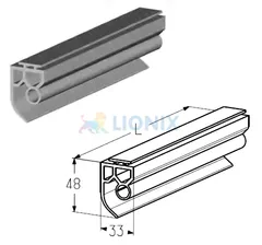 ALUTECH: 401510600 - Вставка уплотнительная RSB10. Уплотнитель нижний.