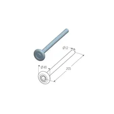 Alutech R-205-12-G ролик ходовой