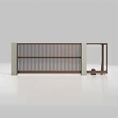 Откатные ворота Alutech 4000×2000-0