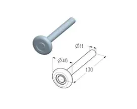 Alutech R-130-11-G ролик ходовой