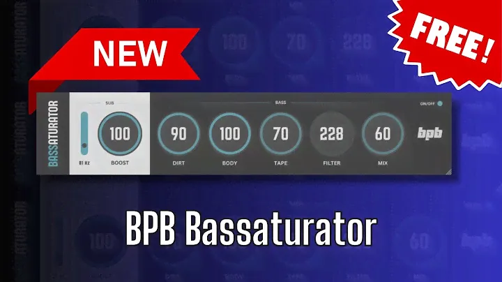 HIGH QUALITY NEW FREE Plugin! BPB Bassaturator - Sound Demo