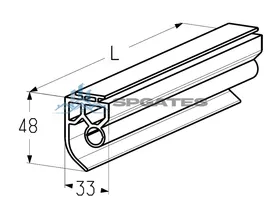 Alutech RSB20 вставка уплотнительная нижняя
