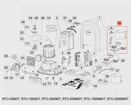 ALUTECH Комплект для магнитных концевых выключателей, RTO.40-F