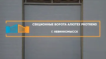 Секционные ворота Алютех ProTrend - Портфолио